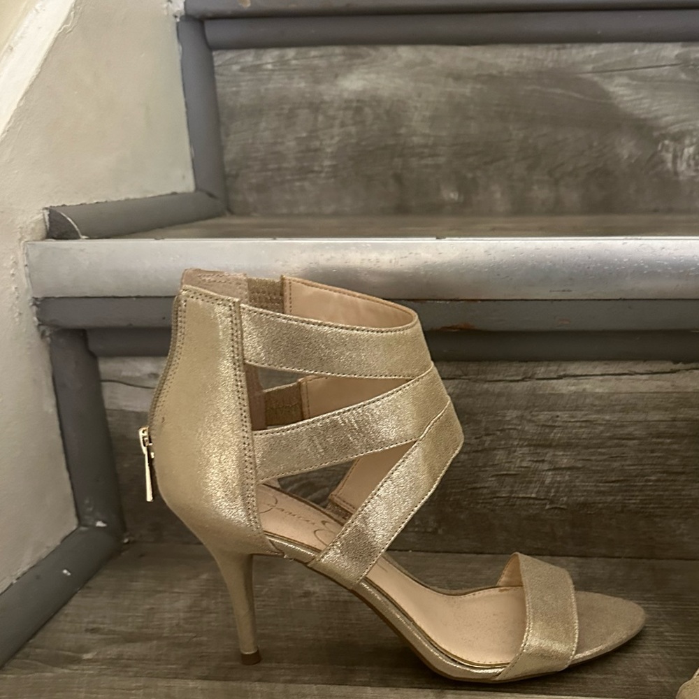 Gold sandals